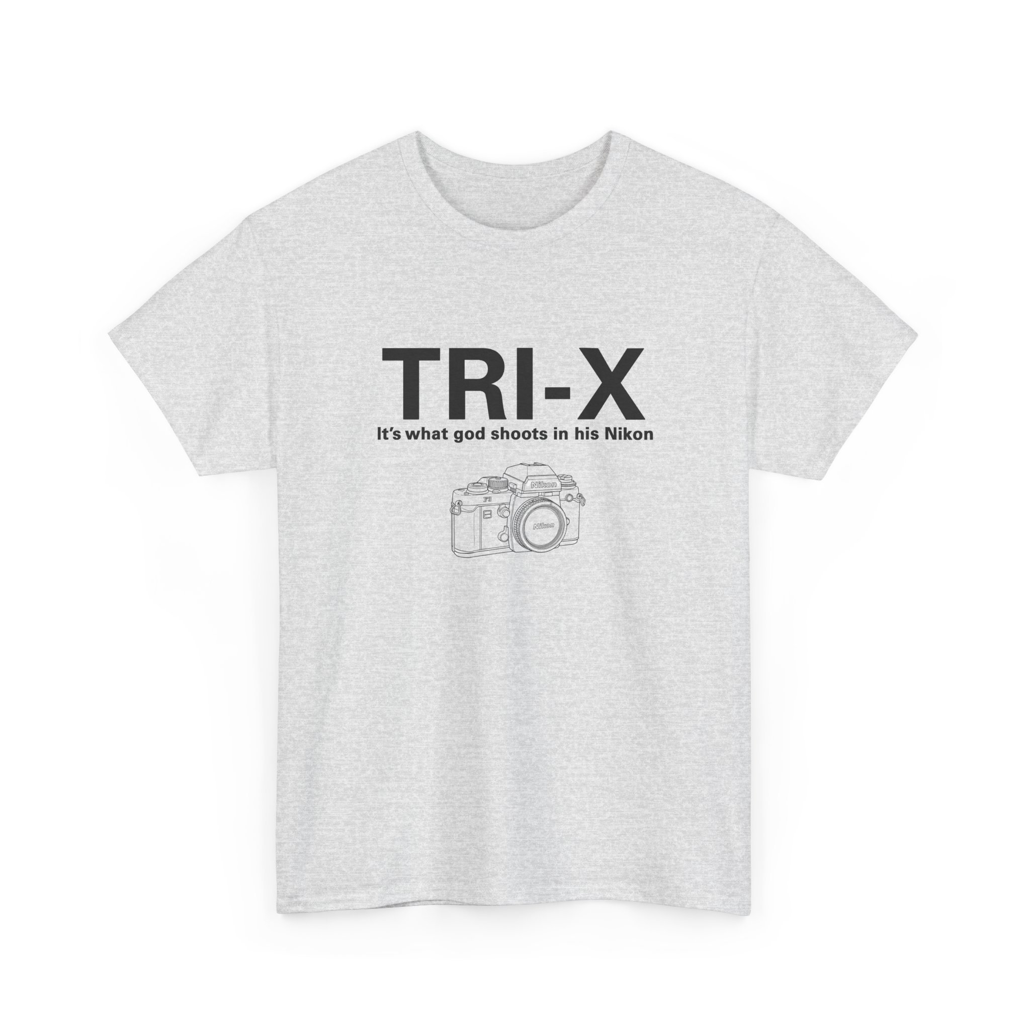 TRI-X Film Photography Tee — “It’s what god shoots in his Nikon” Camera Shirt - Image 6
