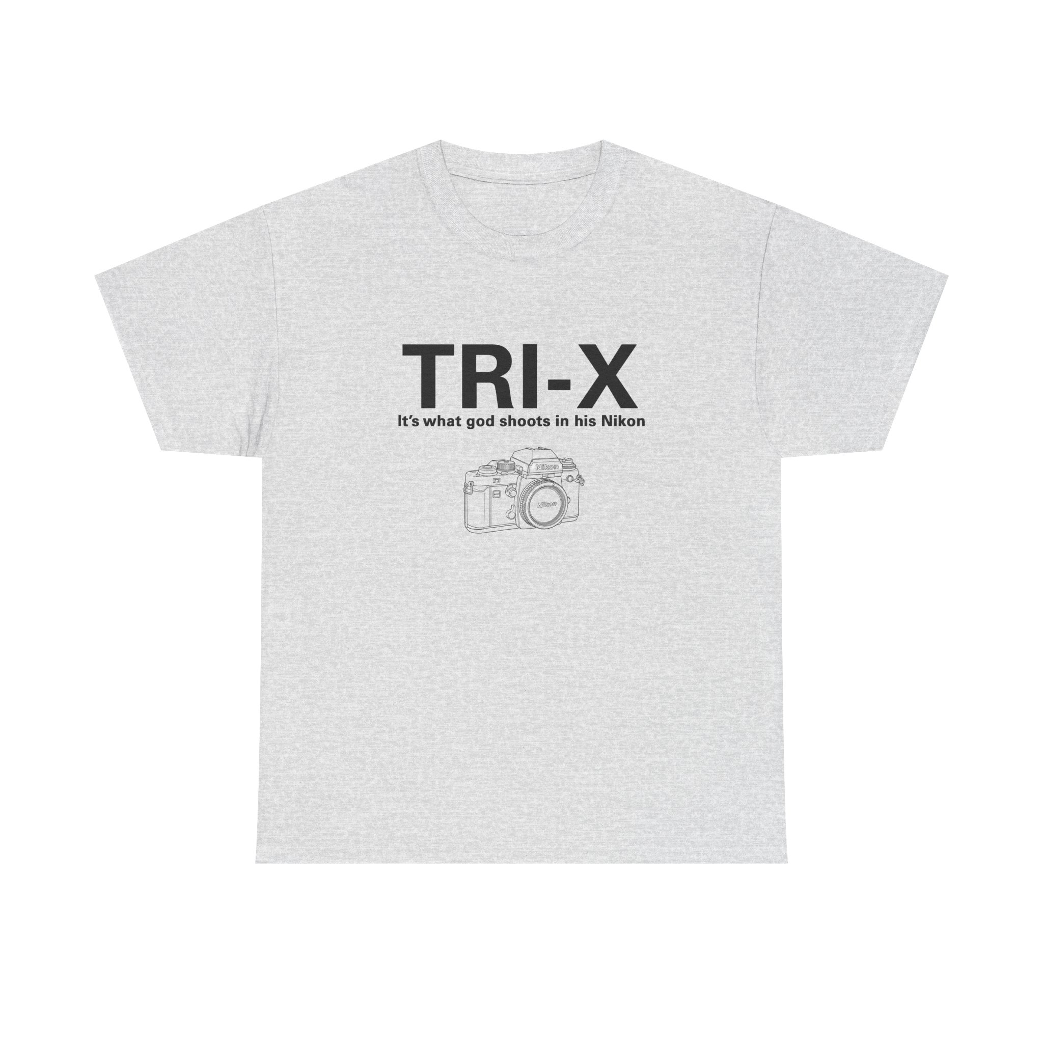TRI-X Film Photography Tee — “It’s what god shoots in his Nikon” Camera Shirt - Image 4